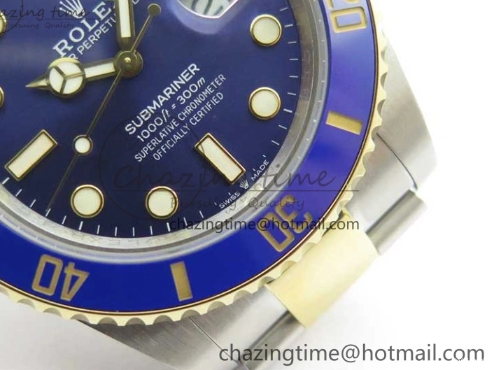 YG SS Maker LB Dial 126613 41mm Blue SS Bracelet Edition YG Best BP on Submariner 0108
